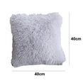 thumbnail image 2 of Almohada mullida: almohada decorativa de piel sintética súper suave y afelpada, 2 of 6