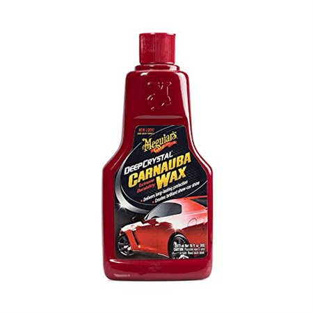Meguiar’s Deep Crystal Carnauba Wax – Protective Wax Barrier Locks in Shine and Gloss – A2216, 16 oz