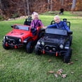 thumbnail image 3 of Hikiddo 12V Ride on Toy, 2-Seater Kids Ride-on Truck Electric Car with Remote, Bluetooth - Black, 3 of 10