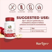 MaryRuth's Apple Cider Vinegar Gummies, Vegan, Non-GMO, Gluten Free, 60 Count