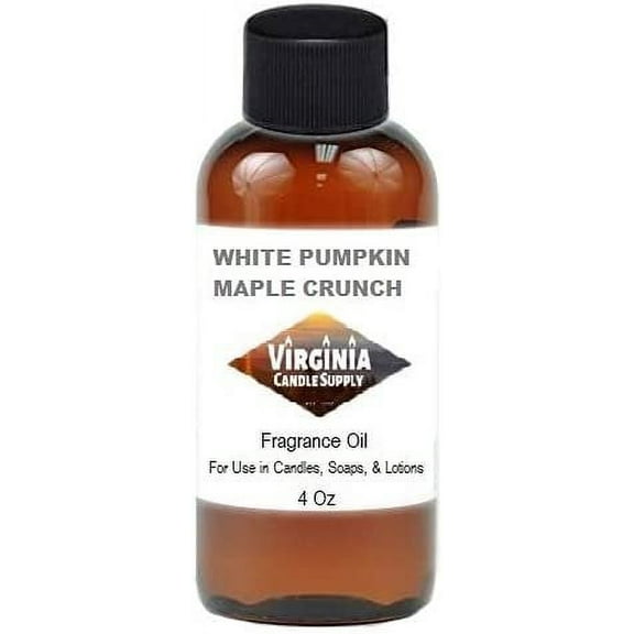 White Pumpkin Maple Crunch Fragrance Oil 4 oz Bottle for Candle Making, Soap Making, Tart Making, Room Sprays, Lotions, Car Fresheners, Slime, Bath Bombs, Warmers