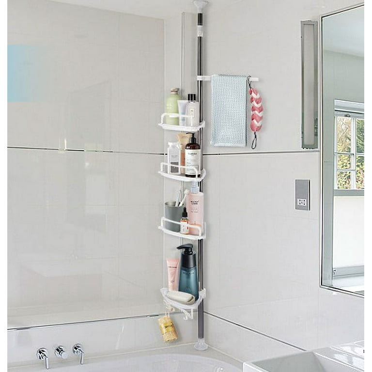 EZFurni Shower Caddy Corner, 3 Pack Shower Organizer Corner, Rustproof  Shower Shelf for Inside Shower, Strong Adhesive Shower Racks with Razor
