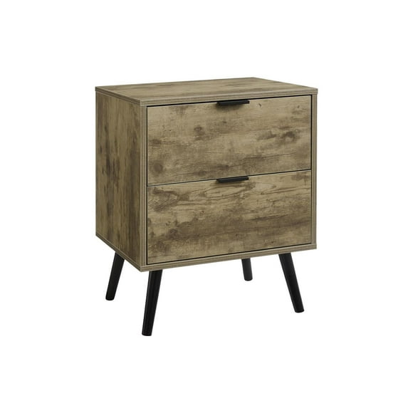 Monarch Specialties Accent Table, Bedroom, End, Living Room, Nightstand, Side Table, Storage Drawer, Walnut Laminate, Modern, Contemporary