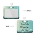thumbnail image 2 of Naloa Not All Those Who Wander Are Lost1 Card Badge Holder Work Badge Sleeve for Office, School, Factory, ID Credit Cards, Driver Licenses and Passes, 2 of 7
