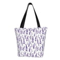 thumbnail image 2 of Kdxio Lavender Flowers Women Reusable Grocery Bags Foldable Ripstop,Reusable Shopping Bags for Shopping,Gym,Gift, 2 of 8