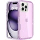 thumbnail image 1 of Funda protectora resistente a golpes y caídas, transparente de triple capa, compatible con iPhone 16 Pro., 1 of 8