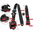 thumbnail image 3 of 2X Universal 3 Point Retractable Car Safety Belt Seat Belt, 3 of 5