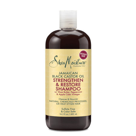 SheaMoisture Jamaican Black Castor Oil Strengthen & Restore Shampoo, 16.3