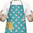 thumbnail image 2 of Cartoon Unicorn Pattern Apron-Garden Aprons for Women with Pockets-Cotton Linen Waterproof Kitchen Cooking Gardening Aprons Adjustable for Kitchen,Cooking,BBQ and Salon 33x27 Inch, 2 of 7