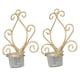 thumbnail image 3 of Candelabros para colgar en la pared, portavelas de Metal duradero de Color dorado para decoración de bodas, 2 uds., 3 of 10