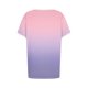 thumbnail image 5 of Blusas para las Mujeres Casual, Rayas Impresas Patchwork Manga Corta Cuello Redondo Top Hecho de 95% Poliéster 5% Spandex para el Verano, Tops Cortos para las Mujeres, 5 of 5