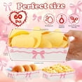 thumbnail image 2 of 60pcs Pink Bow Style Disposable Nacho Boats Kraft Food Trays, Perfect for Birthday Parties, Valentine's Day, Wedding Decorations and Cute Party Supplies, Ideal Food Serving Plates for Parties, 2 of 5