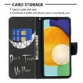 thumbnail image 6 of Feishell for Samsung Galaxy A14 5G (6.6 inch) Case,Fashion Painted Pattern PU Leather Shockproof Magnetic Clasp Flip Cover with Card Slots Kickstand Wallet Phone Case,G-Don't Touch My Phone, 6 of 8