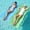 Green,Blue, variant on 2-Pack Inflatable Pool Floats, 64"×32" Adult Water Lounger Rafts with Headrest, Durable Floating Mattresses for Pool, Beach & Summer Parties