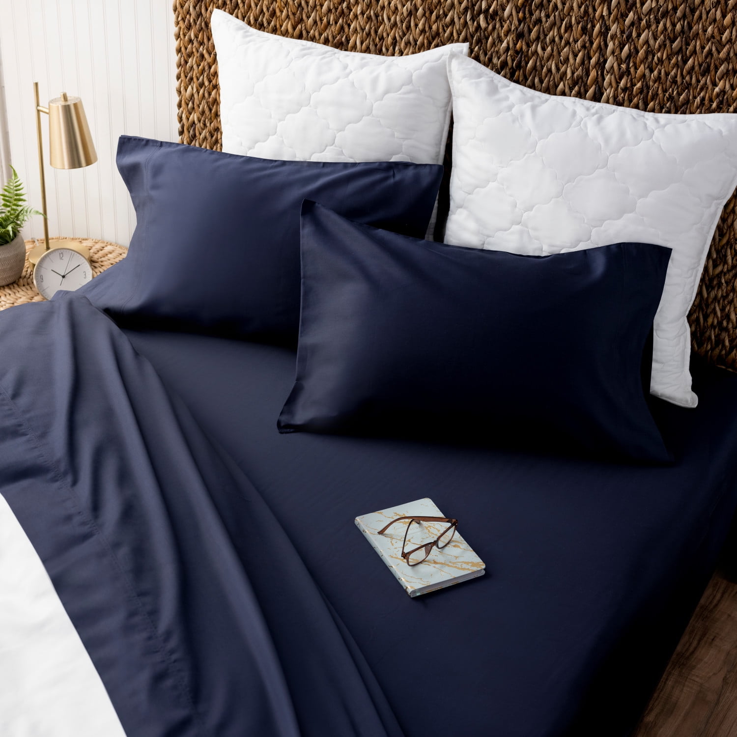 Martha Stewart Emerson 250TC 100 Egyptian Cotton, Sateen King Sheet