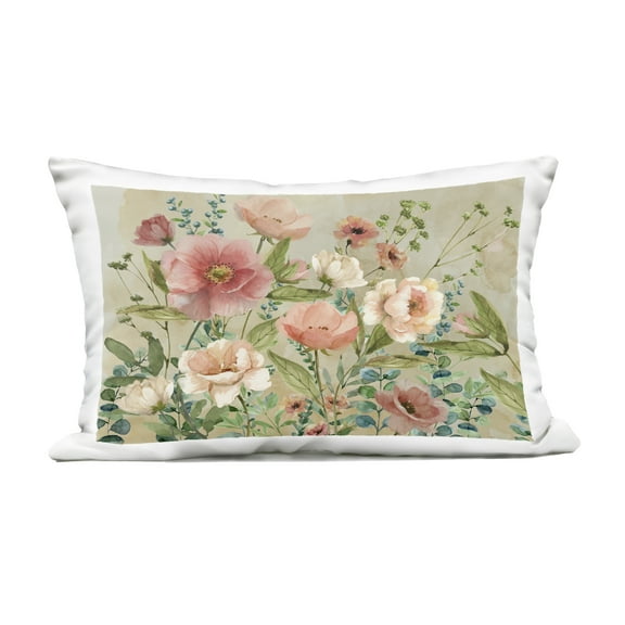 Stupell Industries Floral Surprise Garden Outdoor Printed Pillow design by Nan, 14 x 7 x 20
