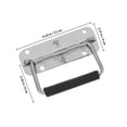 thumbnail image 2 of BESTYASH Clamping Lever Handles Spring Loaded Case Handle Silver Industrial for Professionals 1Pack, 2 of 7