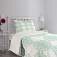 thumbnail image 5 of Ambesonne Aqua Quilted Bedspread Set 2 Pcs, Line Stripes Bold and Thin, Twin Size, Seafoam White, 5 of 6