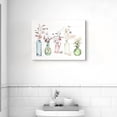 thumbnail image 5 of Bathroom Decor Wall Art Flowers Glass Jar Poster Floral in Mason Jar Bottles Farmhouse Picture Canvas Print Décor for Bathroom Bedroom Framed Artwork 12x16 inch, 5 of 6