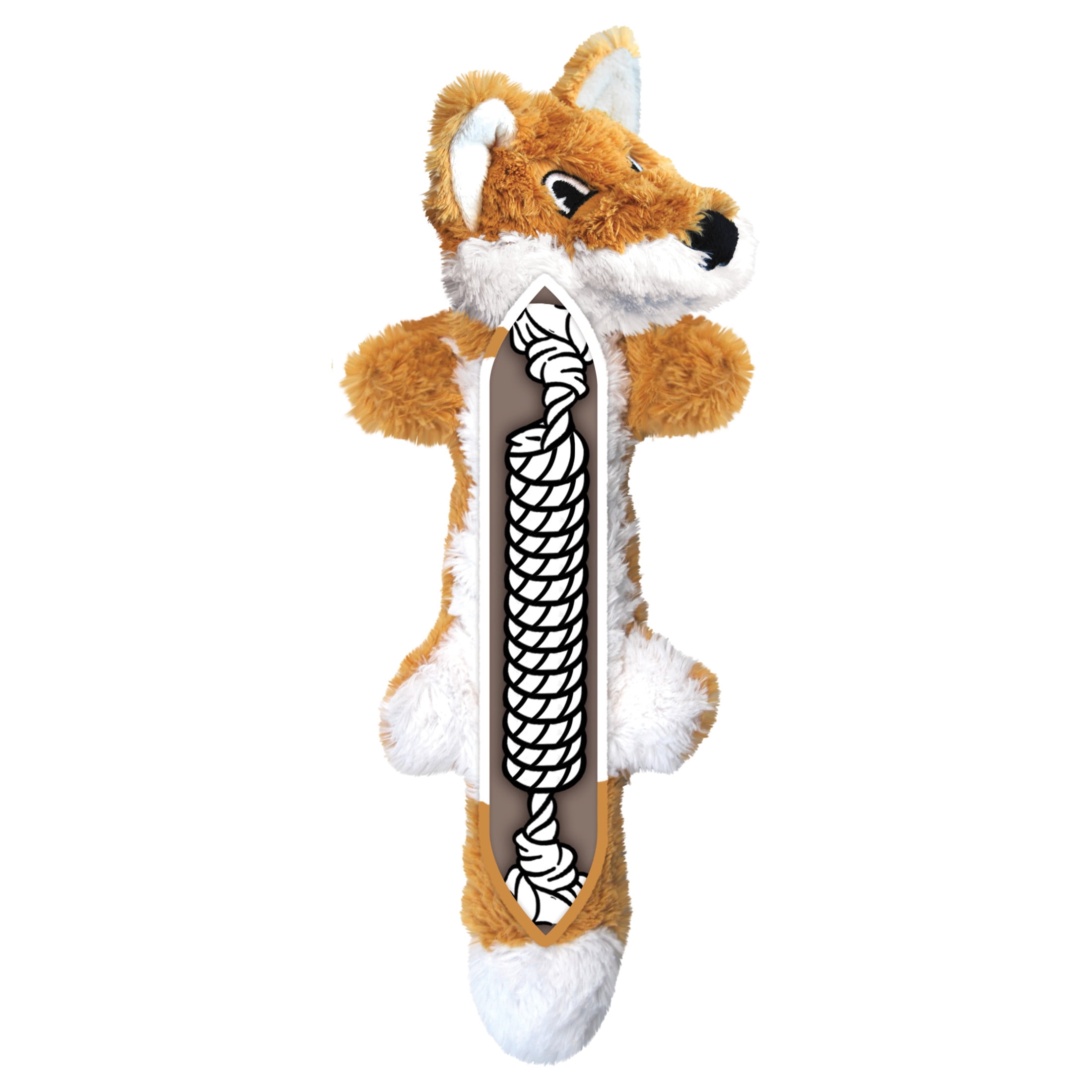 KONG® Scrunch Knots Stuffing Free Dog Toy, Racoon, Medium/Large