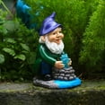 thumbnail image 4 of Garden Gnome Solar Lamp Garden Well Dwarf Ornament Desktop Scene Decoration Gift Resin Craft for Outside Patio Lawn Yard, 4 of 7
