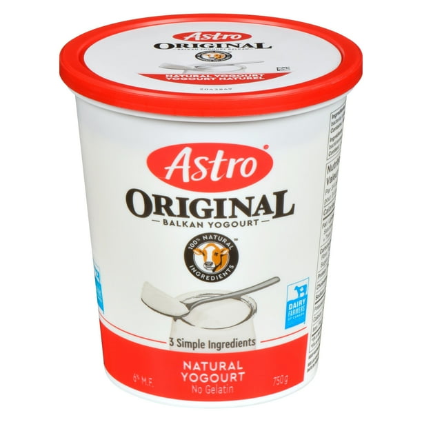 Astro Original Yogurt Plain 6 Balkan Style, 750 g Walmart.ca
