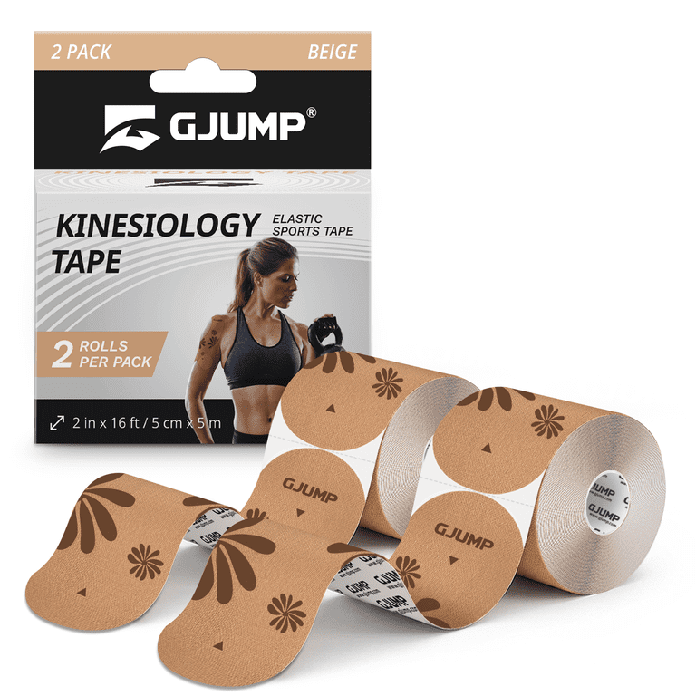 GJUMP Floral Sports Kinesiology Tape, 40 Precut Strips photo 1