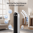 thumbnail image 6 of DREO 36" Smart Tower Fans for Home, 28Ft/s Velocity, 20dB Quiet Bedroom Fan, 90° Oscillating Fan, LED Display, 4 Modes, 8 Speeds, 8H Timer, Works with WiFi Control 2026 upgraded, 6 of 8