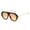 Black Dual Orange, variant on Oversized Aviator Sunglasses UV400 Protection Unisex Plastic Metal Frame Shades