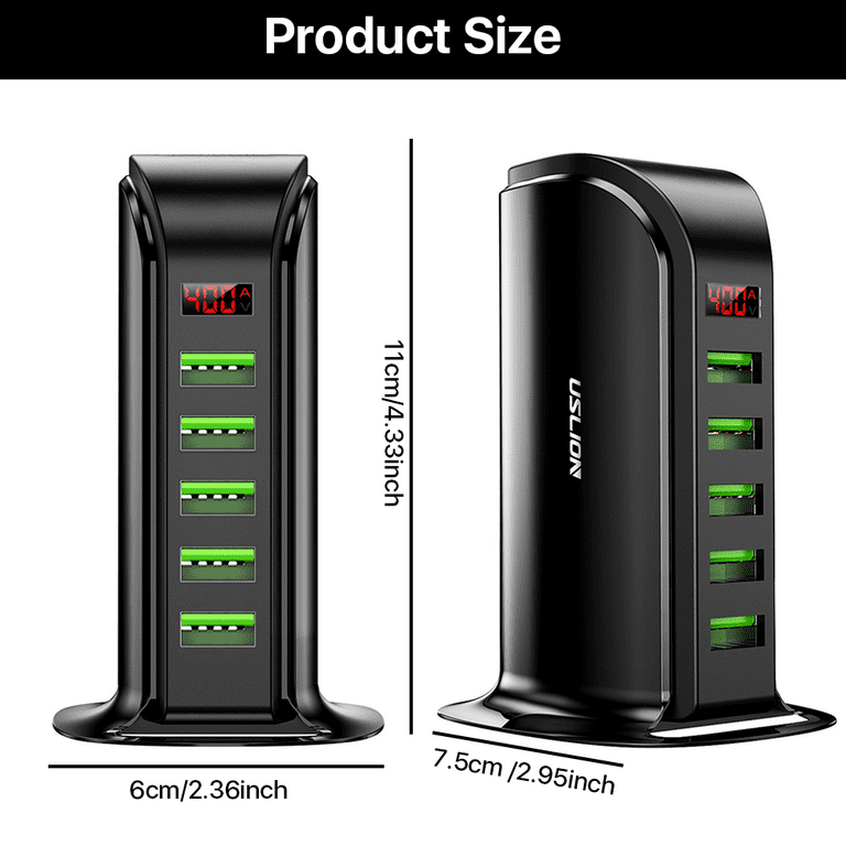 5 Port USB Charging Hub
