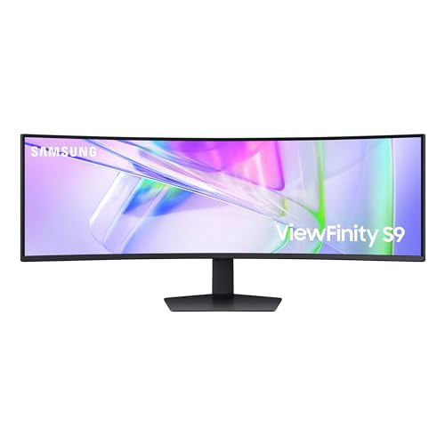 Samsung 49-Inch Business Curved Ultrawide Dual QHD Computer Monitor, USB-C, DisplayPort, HDMI, 120Hz, VESA DisplayHDR 400, Built-in Speakers, Height Adjustable Stand, Eye Care, LS49C954UANXZA, 2024