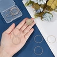 20Pcs 2 Styles Brass Linking Rings Soldered Nickel Free Textured Ring ...