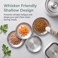 thumbnail image 3 of JWGIETK 4-Pack Stainless Steel Cat Food Bowls, Shallow Whisker-Friendly Dishes with Non-Slip Silicone Base, 3 of 6