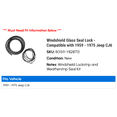 thumbnail image 2 of Windshield Glass Seal Lock - Compatible with 1959 - 1975 Jeep CJ6 1960 1961 1962 1963 1964 1965 1966 1967 1968 1969 1970 1971 1972 1973 1974, 2 of 2