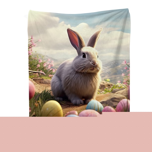 Rabbit, variant on JML Throw Blanket for Easter - Soft Throw Blanket, Fuzzy Blankets & Throws 30x40 Inches