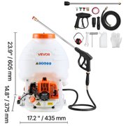 VEVOR Gas Powered Backpack Sprayer, 26.5CC 0.9HP Engine, Garden Sprayer with 5 Gallon Tank, Large Area Coverage, Lawn Spraying Machine with 24 in Wand & Nozzles for Efficient Gardening & Farming
