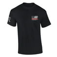 thumbnail image 2 of Mens Best Pops Ever Shirt American Flag Patriotic USA Distressed Vertical Flag Short Sleeve T-shirt Graphic Tee-Black-xxxl, 2 of 4