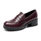 thumbnail image 1 of Zapatos DREAM PAIRS Mocasines con Plataforma y Tacón Grueso Burdeos Talle 9, 1 of 8