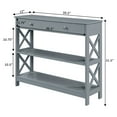 thumbnail image 4 of Convenience Concepts Oxford One-Drawer Console Table in Gray Wood Finish, 4 of 7