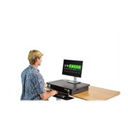 CHANGEdesk Adjustable Standing Desk Converter with Wide Platform and Smooth Height Adjustment, Black (cdm-b)
