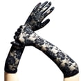 thumbnail image 3 of Guantes de encaje Guantes de malla de lunares Guantes de encaje elegantes para fiesta de té Guantes de boda cortos largos vintage para disfraz de mujer, 3 of 5
