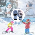 thumbnail image 5 of Dyfzdhu Winter Outdoor Boys Girls Snow Skating Snowboarding Windproof Warm Gloves Perfect For 5 To 9 Years Old Kids Light Blue, 5 of 5