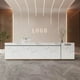 thumbnail image 3 of Clinic White Reception Desk Clinic Parental Advisory Checkout Counter Shop Cash Desk Luxury Information Mostrador Bar Furniture My Lux Decor Round, 3 of 8
