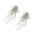 thumbnail image 5 of Elegant Dangle Earrings With Glittering Beaded Tassels Sensitive Skin Friendly Alloy Jewelry For Daily Wear, 5 of 8