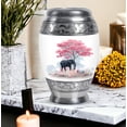 thumbnail image 7 of Elephant Cremation Urns For Mom -1 Large Memorial Urns For Adult For Ashes - Pink Keepsake Urn For Adult Male Set Of 4 - Blue Mini Funeral Urn For Human Ashes For Female (10&3) Inch Combo, 7 of 7