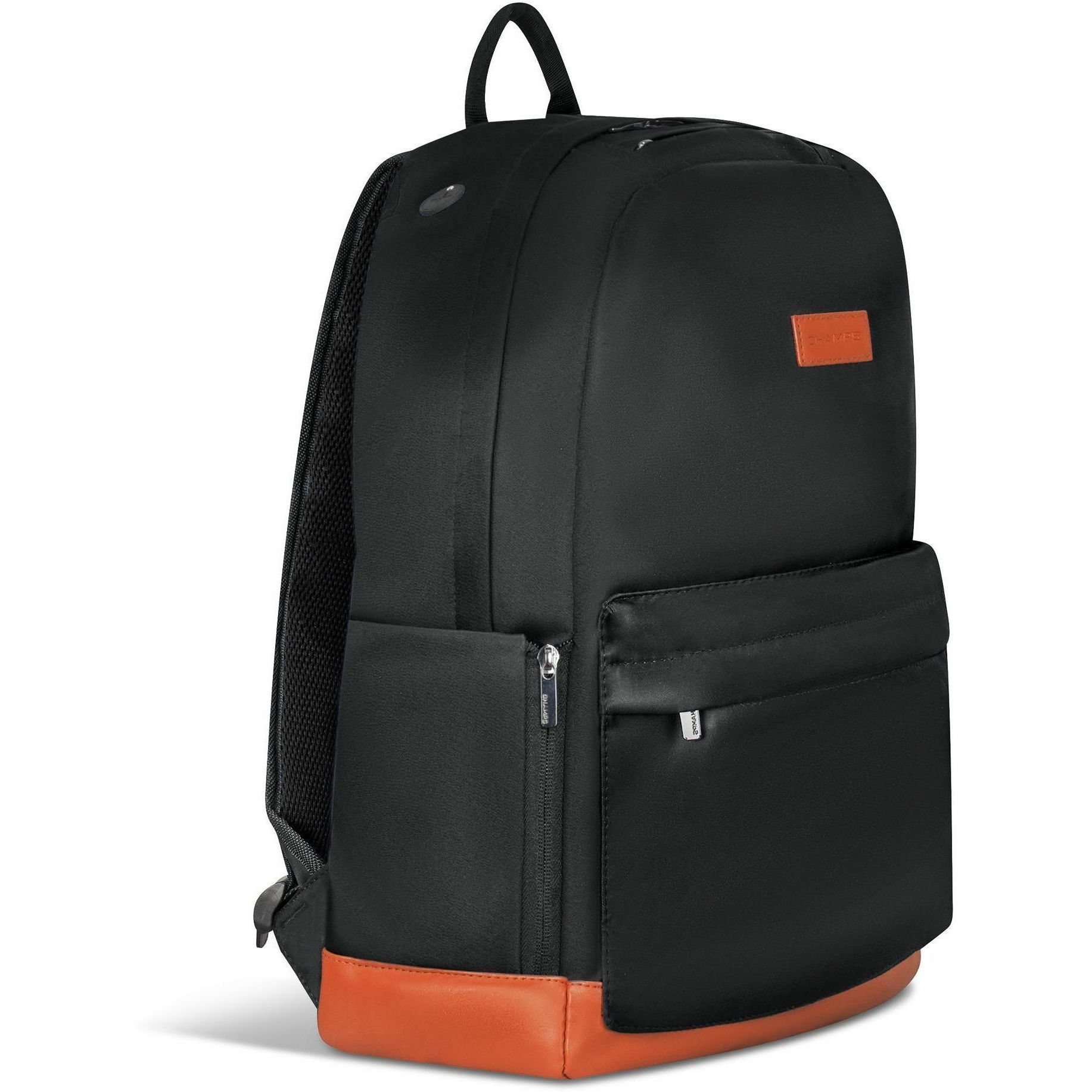 Champs Vintage Carrying Case (Backpack) for 11" to 15.6" Water Bottle, Notebook, Tablet, Glasses, Earphone, Travel, Black