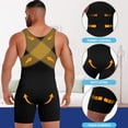 thumbnail image 3 of Anyfit Wear Men's Sleeveless Full Body Shaper Underwear Slimming Compression Bodysuit Shapewear Tummy Control Fajas Para Hombres, 3 of 8