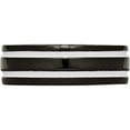 thumbnail image 3 of Titanium 8mm Black Ip-Plated Polished Band (Size 13.5) Made In China tb256-13.5, 3 of 5