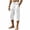 White, variant on HOMADLES Men's Capri Cargo Pants Loose Fit Elastic Waist Breathable Workout Pants Outdoor Hiking Running Pants Army Green Size L