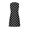 thumbnail image 5 of Viikei Womens Dresses Summer,Women's Boho Short Sleeve Dress,Women's Printed Lace Sleeveless Pocket V-Neck Dress Black M, 5 of 5
